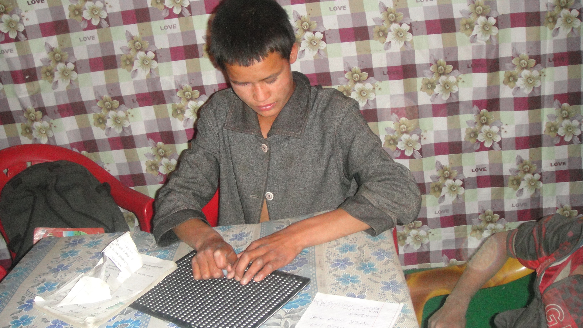 Gorasingh Writing Braille